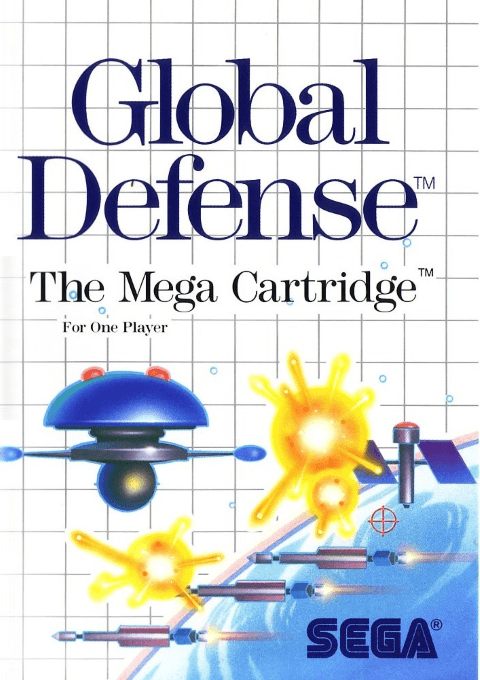 Global Defense box art for Sega Master System